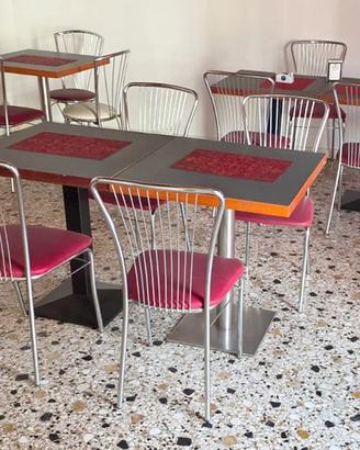 tavoli e sedie per caffetteria usati