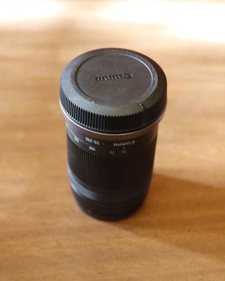 obiettivo canon 55 210 RF 5 7.1 IS STM