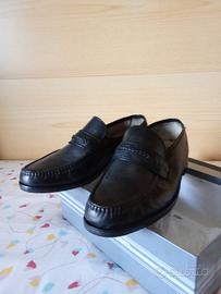 scarpe da uomo in pelle nere nr 43 semi nuove