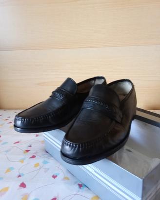 scarpe da uomo in pelle nere nr 43 semi nuove