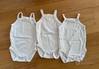 Canottiere intimo neonato (set tre pezzi)