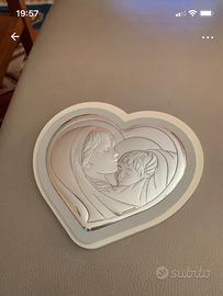 Quadretto icona in miro silver