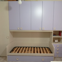 Cameretta a ponte 6 ante -4 cassetti -doppio letto