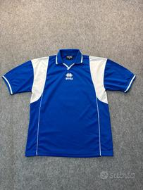 T-shirt Errea calcio blu e bianca L