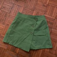 Pantalone-gonna verde