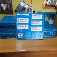 LOTTO DI 12 LIBRI SCHEMARIO TV VINTAGE 