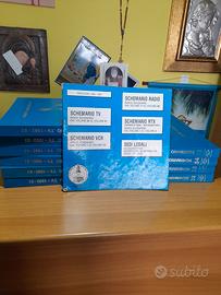 LOTTO DI 12 LIBRI SCHEMARIO TV VINTAGE 
