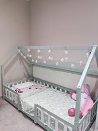 Letto casetta con materasso 