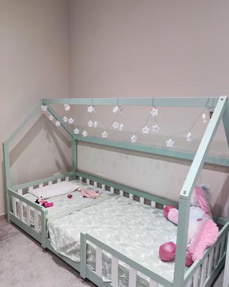 Letto casetta con materasso 