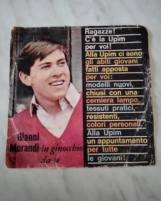 disco 45 giri di Gianni Morandi, in ginocchio da t