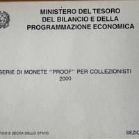SERIE DIVISIONALE PROOF ANNO 2000