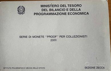 SERIE DIVISIONALE PROOF ANNO 2000