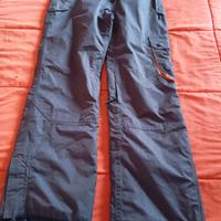 pantalone da sci marrone 