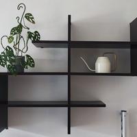 Scaffale pensile 2 scomparti in nobilitato wenge'