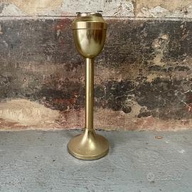 Portacenere vintage a colonna in ottone