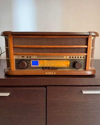 Sistema stereo Audiola radio, USB, CD, cassetta
