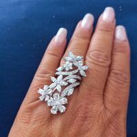 Anello argento Fiori
