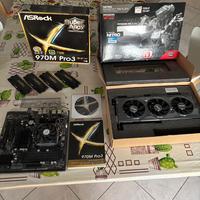 Lotto ASROCK 970M Pro3 + CPU AMD + RAM + R9 FURY