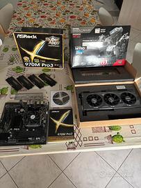 Lotto ASROCK 970M Pro3 + CPU AMD + RAM + R9 FURY