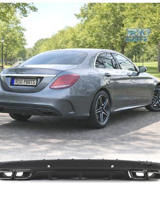 DIFUSORE MERCEDES CLASSE C W205 SEDAN 14-18 LOOK A