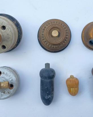 set interruttori maniglie mostrine vintage