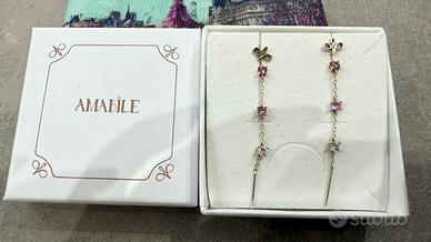 Coppia Charmi Amabile argento e rosa