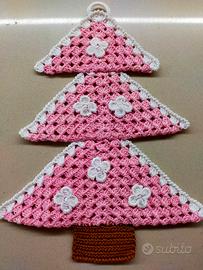 decorazione albero di Natale uncinetto 