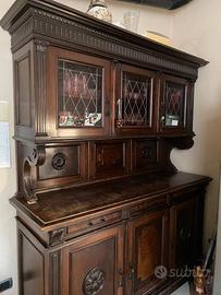 credenza con alzata fine '800
