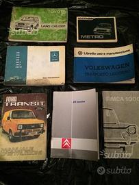 Libretti uso e manutenzione auto d'epoca