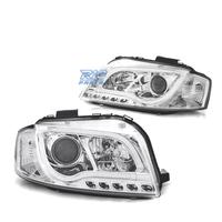 FARI AUDI A3 8P 03-08 LUCE DIURNA TUBE LIGHT FONDO