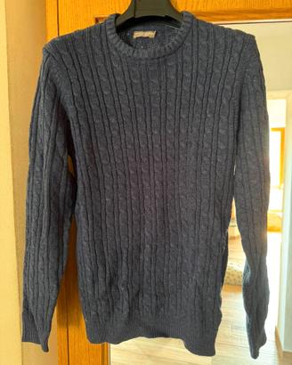 Maglione intrecciato Cotton & Silk Uomo