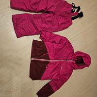 Completo sci bambina con dopo sci e guanti Wedze