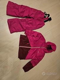 Completo sci bambina con dopo sci e guanti Wedze