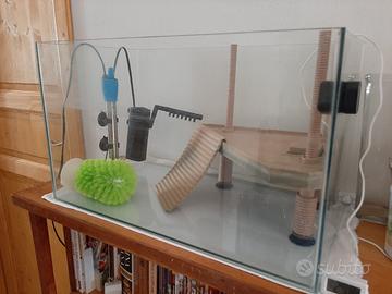 Acquario con accessori 