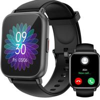 SMARTWATCH UOMO-DONNA NERO CON NOTIFICHE