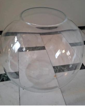 Vaso a sfera grande in vetro