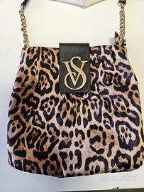 Borsa a tracolla victoria's secret con stampa leop