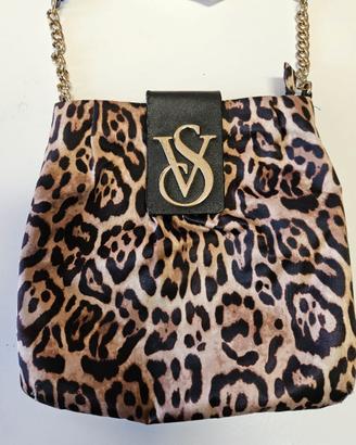 Borsa a tracolla victoria's secret con stampa leop