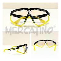 OCCHIALI DA BICI RUDY DEFENDER GIALLI/NERI + LENTE