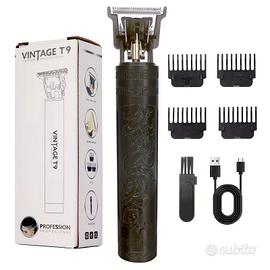 Vintage T9 Rasoio elettrico regolabarba Nuovo Nero