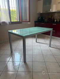 set tavolo in vetro +4 sedie