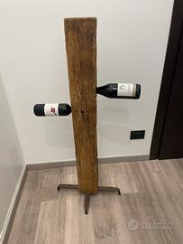 Porta bottiglie in legno