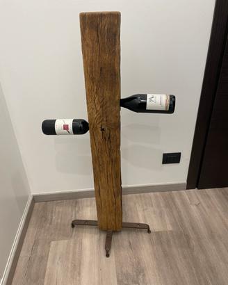 Porta bottiglie in legno