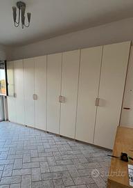 armadio color panna 8 ante