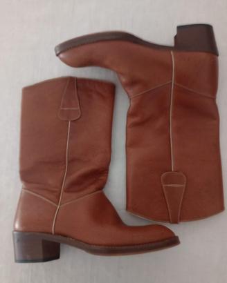Stivali da cow girl  - Pelle Marrone - Misura 6.5