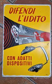 cartello segnaletico anni 60