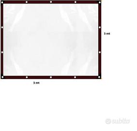 Teloni Impermeabili Trasparenti con Occhielli