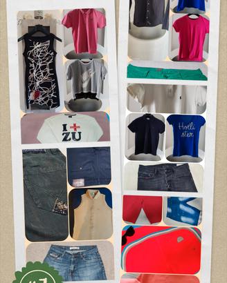 Lotto 20 capi firmati- Lacoste -Burberry -Diesel. 