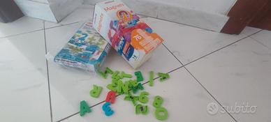 Set di lettere e numeri magnetiche