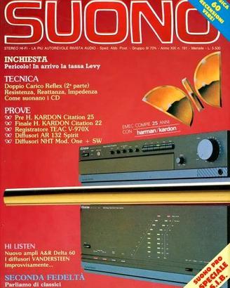 rivista SUONO numero 191 aprile 1989